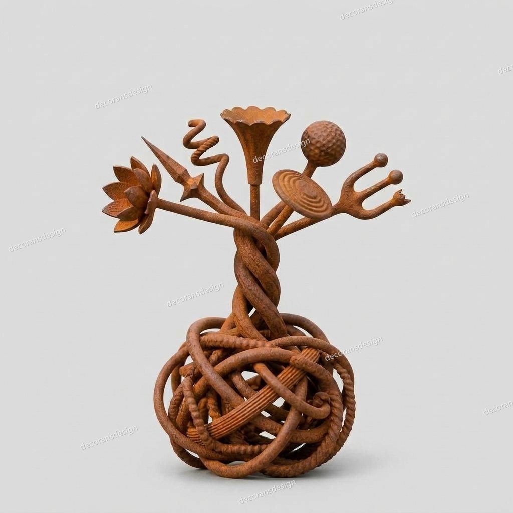 Rust Tangle Curio, design file, studio view