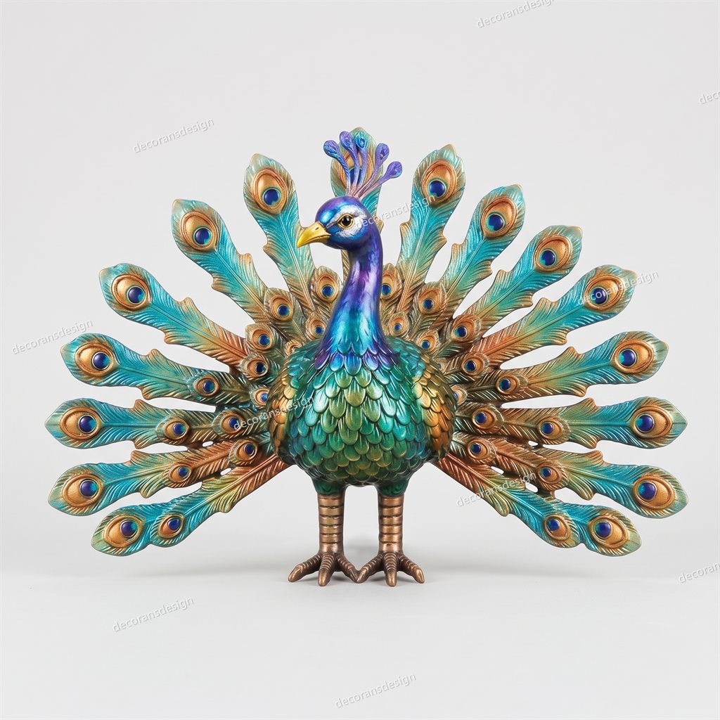 Peacock Figurine, design file, studio view
