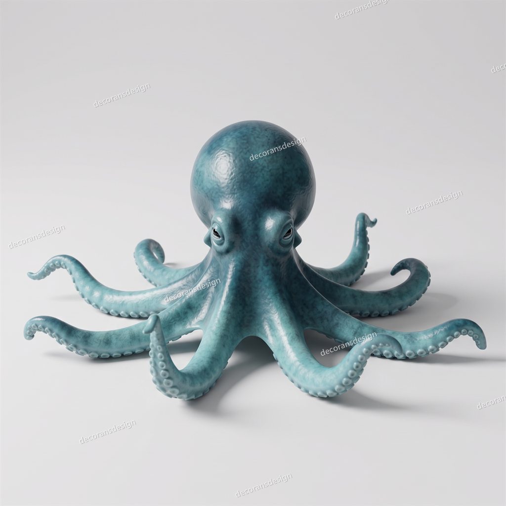 Octopus Figurine, design file, studio view