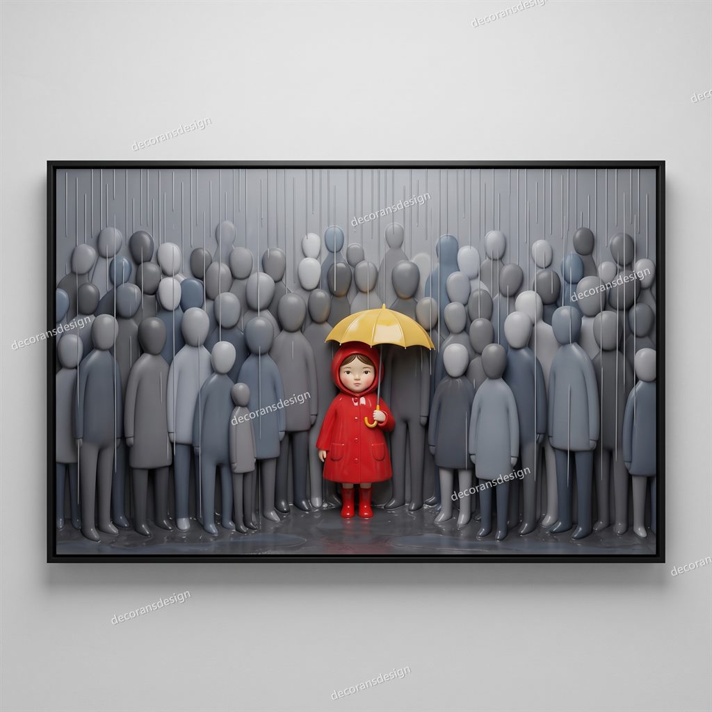 Girl in the Crowd Wall Relief, design file, studio view