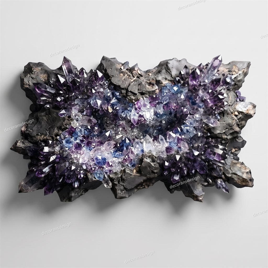 Geode Burst Wall Relief, design file, studio view