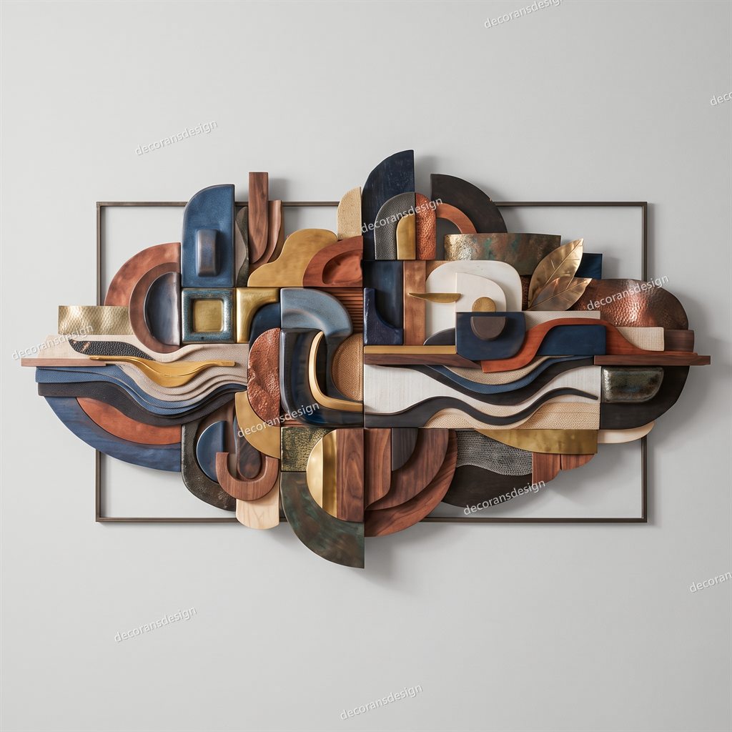 Modern Abstract Wall Panel, design file, studio view